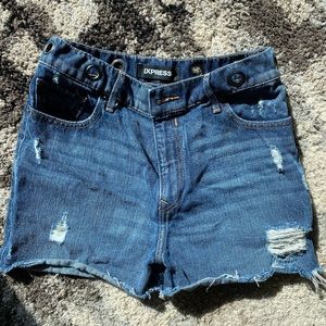 Express denim shorts